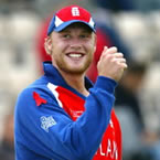 Flintoff out first ball 